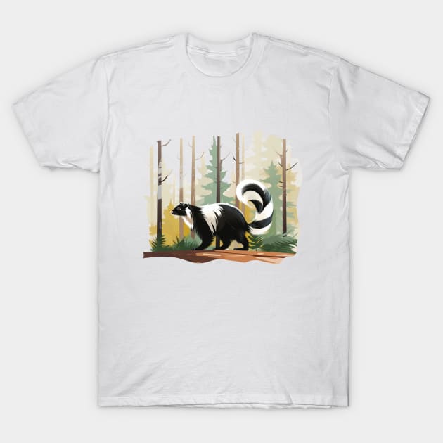 Skunk T-Shirt by zooleisurelife